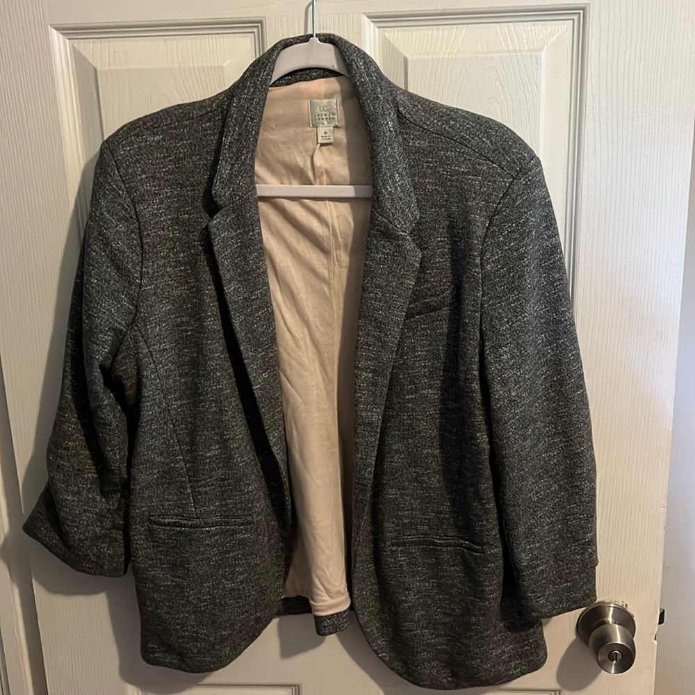 Lauren Conrad grey cotton blazer size 16